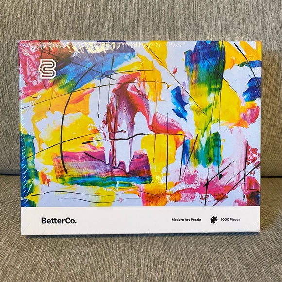 🧩 New Sealed MODERN ART 1,000 Piece Puzzle BetterCo. Small Artist Soy Ink - Picture 2 of 3